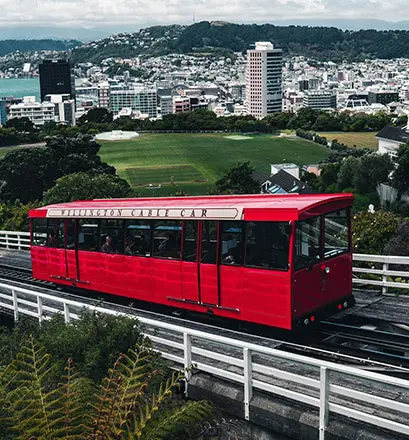 Wellington cable car New Zealand cruise Ponant