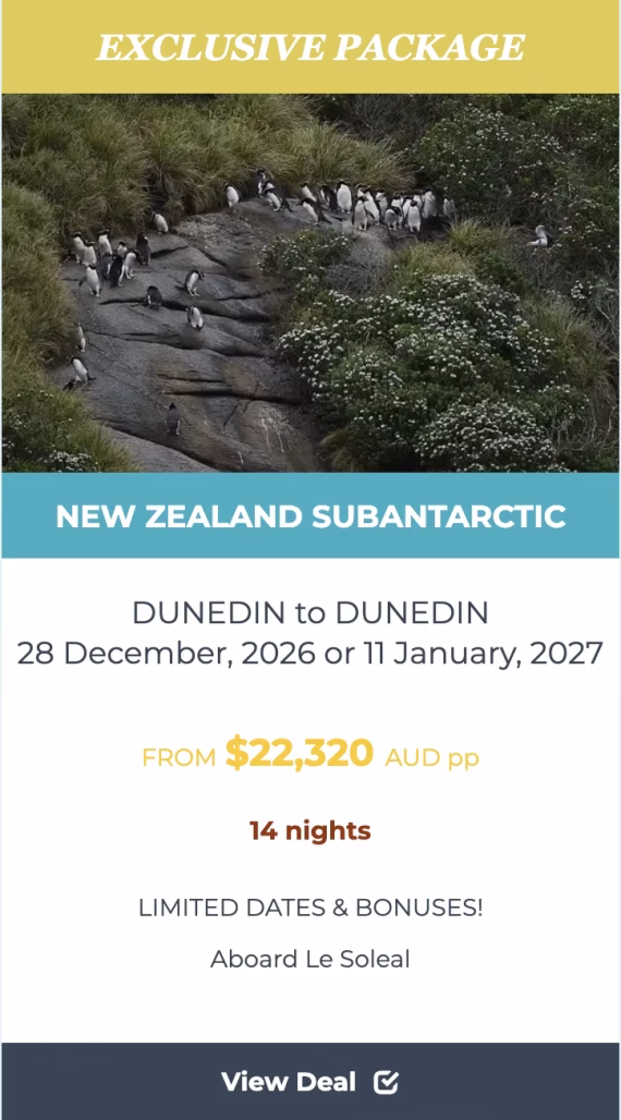 NEW ZEALAND SUBANTARCTIC ISLANDS deal tile