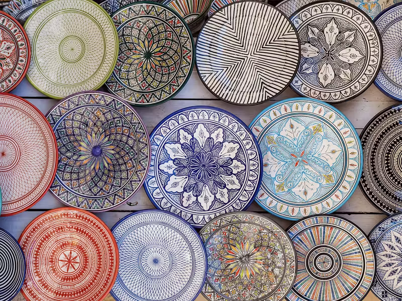 Moroccan plate designs